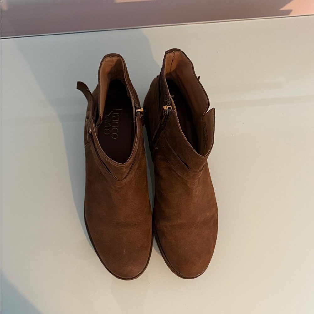 Franco Sarto Brown Ankle Boots - Picture 6 of 11